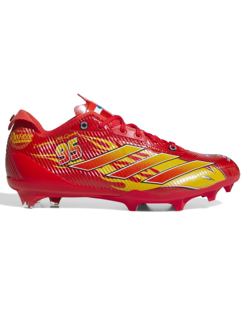 🚗 ADIDAS x DISNEY LIGHTNING MCQUEEN ADIZERO ELECTRIC II RED FOOTBALL CLEAT 🚗